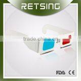 Black Frame Red Cyan Blue 3d Paper Glasses in Black thumbnail-6