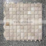 High Quality Polished Beige Travertine Mosaic Tile