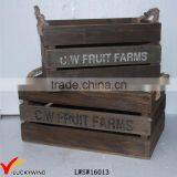 Farm Style Vintage Recycle Wood Fruit Crate Quality Choice
