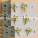 Shark Teeth Charms - Tiny Gold Sea Charms-Shark Tooth Charm