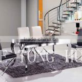 stainless steel modern dining table set CT-803# Y-601#