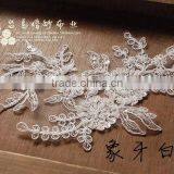 2015 Flower Pattern Bridal Wedding Dress Applique With Beads and Sequins thumbnail-2
