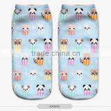 Fashion Cute Puppy Wear High Quality 3d Digital Full Print Colorful Ankle Socks Sports Unisex Custom Hot Sale Stretch Spandex thumbnail-1