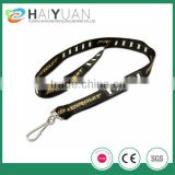 Promotional cheap polyester lanyard with swivel hook