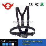 B Model: Chest Body Strap for Gopro Hero 2/3/3+/4/4 Session