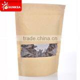 Custom Printed Kraft Paper Zip Lock Bag With Plastic Window Quality Choice thumbnail-4
