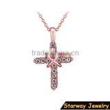 >>new Design SW16488 elegant rhinestone cross necklace pendant/
