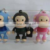 Factory Price Loverly Cartoon Monkey Usb Flash Drive for Gift and Toy