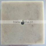 Square White Marble Trophy Base