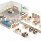 Office Workstation With Decorative Partition Wall Modular Wall Panel System Unique Office Cubicles Quality Choice thumbnail-5