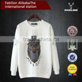 Korean Casual All-Purpose Style Fashionable Crew Neck Owl-Pattern Female Fitness Wear