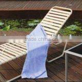 Adjustable Alu Frame PVC Plastic Sun Lounger, Outdoor Chaise Lounge, Beach Plastic Sun Lounge