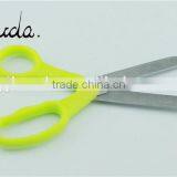 5" Stationery Stainless Steel Student Scissors With Ruler Blade BD-S1620 thumbnail-2