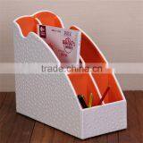 Special Offer Desktop Leather File Holder High-grade Commercial Office Information Creative Three Column File Frame thumbnail-5