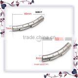 4mm 5mm Three Parts Removable Never Fade 316 Stainless Steel Round Bracelet Clasps Adjustable thumbnail-4