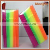 Attactive kinds size neon flexible drinking straw bubble tea straws