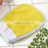 Bathroon products ,new design high quality exfoliating bath gloves, promotional