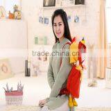 55cm Beautiful Customized Beige Stuffed Plush Phil Doll Backpack With Color-assorted Windbreak& Hood thumbnail-6