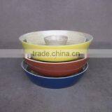 Round Serving Tray With Cup Holder Inside thumbnail-2