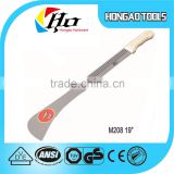 M208 19'' matchet, wood handle cane knife,1.8mm Carbon steel machete