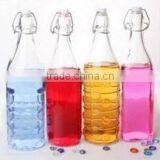 Swing Top Round Spray Color Wholesale Glass Juice Bottle thumbnail-2