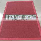 Hot sale cheap Chinese sisal red carpet