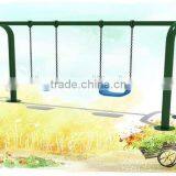 Children 4-Seat Swing Chair Metal Garden Cushions thumbnail-5