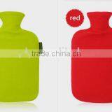 Hot 1800ml Multifunctional PVC Hot Water Bottle Cross-hatched Fleece Cover Anti-scald