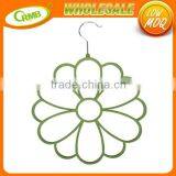 Non Slip Velvet Scarves Tie Muffler Rack Hanger Upscale Fashion Round Flower Shape Scarf Organizer thumbnail-1