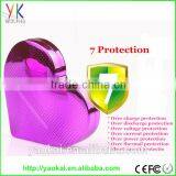 Latest Design Heart Shape 4000mah 5600mah Power Bank With Nice Packing