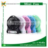 New design mini usb fan with 18650 battery electrical fan
