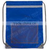 2016 Factory Wholesale Cheap Promotional Nylon Sport Mesh Drawstring Backpack Bag thumbnail-5