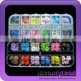 hot sale 3D nail acrylic flower nail decoration nail art flowers with different colors