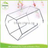 Metal Decoration Vintage Gift Christmas France Cabinet & Pet Display Cages Black Tall Vase, Home Stained Glass House Container thumbnail-4