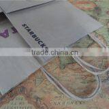 Take Away Brown Food Grade Kraft Paper Bag With Handle thumbnail-3