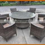 7PCS Dining Room Set Wicker Table Chair Furniture For Sale