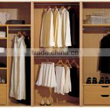 2013 New Natural Wooden Classic Living Room 18mm two faces Melamine MDF Italian Wardrobe
