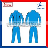 high quality cheap blue soccer tracksuit
