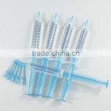 dual barrel Syringe gel, Teeth Whitening System Dental Gel Kit 25% Peroxide Bleaching gel Tooth Whitener
