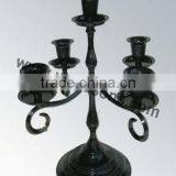 Black Candelabra Wedding Centerpieces And Metal Religious Candelabra With Candel thumbnail-2