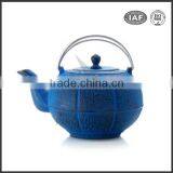 Blue Color Enamel Antique Cast Iron Teapot thumbnail-1