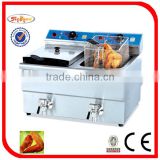 table top 2 tank Electric chips Fryer with CE certificate (DF-10L-2)