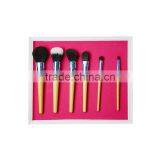 2016 Customized Logo Makeup Brushes With Wooden Handle thumbnail-4