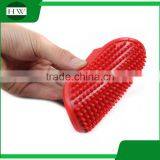 Pet Accessories Tool Rubber Palm Cat Dog Pet Bath Massage Hair Removal Grooming Slicker Brush Comb With Lock thumbnail-2