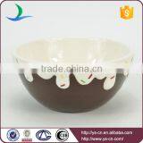 Sweet Treat Brown & White Color Ceramic Ice Cream Sundae Bowls thumbnail-3