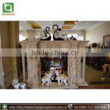 Palladian Stone Fireplace Mantel thumbnail-1