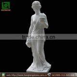 Hand Carved Famous Female White Marble Lady Statue thumbnail-1