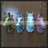 2017 Wall Mounted Silver Gold Resin Unicorn thumbnail-5