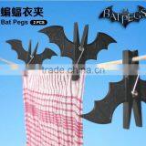 Creative Black/Red Batman Shape Plastic Spring Clothes Pegs Household Pants Receiving Clothes Clips Bat Pegs For Wholesale thumbnail-1