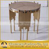 French Model Wooden Top Round Side Table thumbnail-2